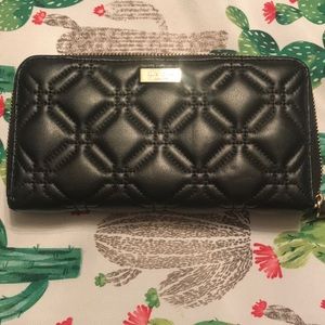 kate spade black leather wallet